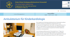 Desktop Screenshot of kinderkardiologie.at